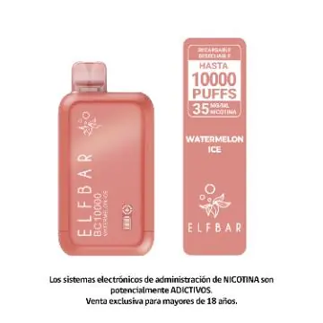 Bc10000 – Watermelon Ice – Vape Con Pantalla 10.000 Caladas Dual Mesh