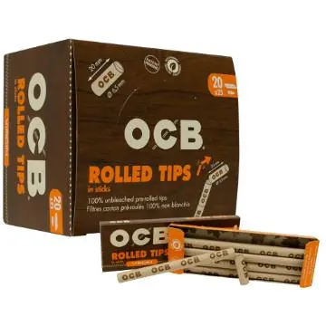 OCB- Tips Filtro Carton Enrolado Virgin 20UN
