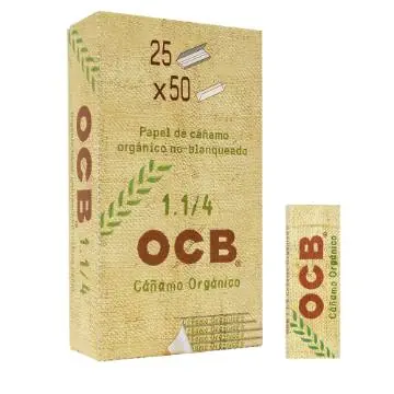 Papel Cañamo Organico 1 1/4 25UN