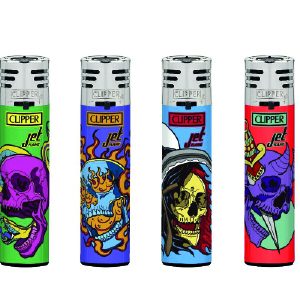 Encendedores Clipper - JET HEAD BONES