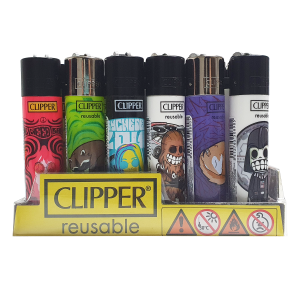 Encendedores Clipper – Diseños Surtidos (Display 24 u.)