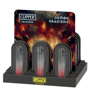 Encendedores Clipper Metalico - DEMON GRADIENT