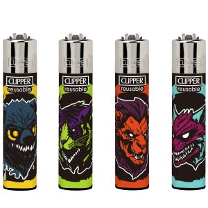 Encendedores Clipper - ANIMALS ZOMBIES (Display 24 u.)