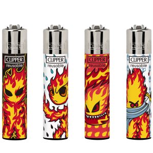 Encendedores Clipper - BURNINGMAN (Display 24 u.)