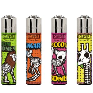 Encendedores Clipper - DEATH ANIMALS 3 (Display 24 u.)