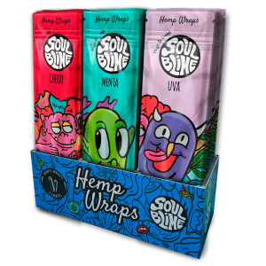 Nuevo Exhibidor Hemp Wraps 30 Unidades - Soulblime