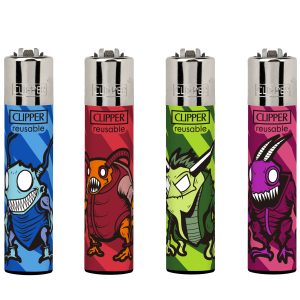 Encendedores Clipper - MONSTERS 1  (Display 24 u.)